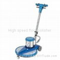 High speed floor burnisher