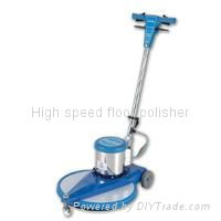 High speed floor burnisher