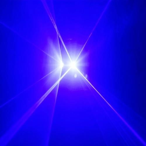 Blue double Windows stage Beam DJ Disco laser lighting  4