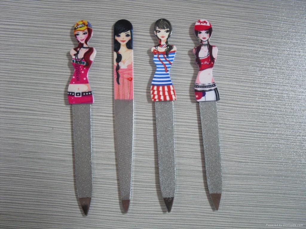 Fashionable and lovely cartoon nail file, nail file stainless steel 2