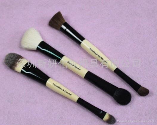 Manufacturers OEM Bamboo handle Multi-function Double head brush
