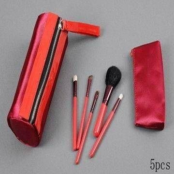 XINYANMEI Manufactury Supply Red 5pcs of makeup brush set