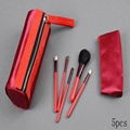 XINYANMEI Manufactury Supply Red 5pcs of makeup brush set 1