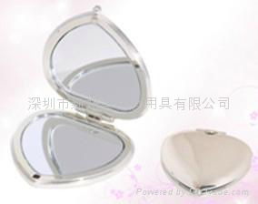 新妍美供应心型塑料化妆镜 便携款化妆镜 2