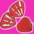 XINYANMEI Supply Heart Shape 6PCS Manicure Set 