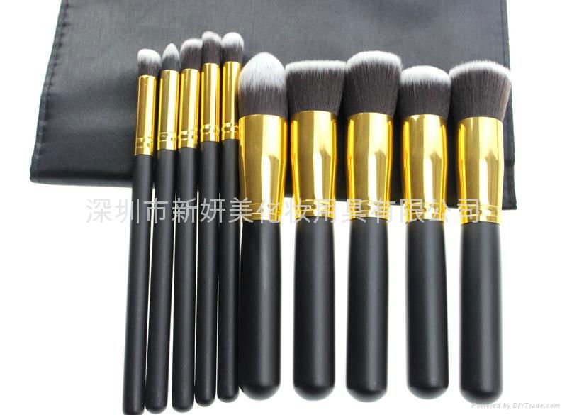 NEW High Quality 10pcs/lot Cosmetics Foundation Blending Blush Makeup Brushes 3