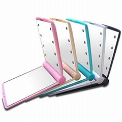 XINYANMEI Cosmetic A portable LED small square cosmetic mirror