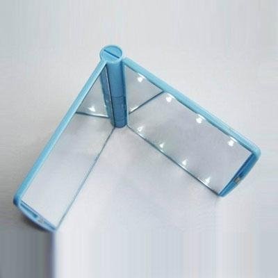 新妍美供应LED小方形塑胶便携式化妆镜 2
