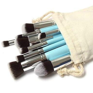NEW High Quality 10pcs/lot Cosmetics Foundation Blending Blush Makeup Brushes