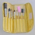 Manufacturers Beginners apply tools 7 pcs Wooden/Plastic handle makeup brush