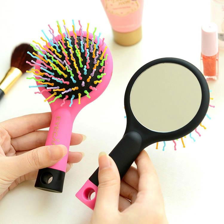 XINYANMEI Cosmetic cute Hair Comb Cosmetic comb Children comb mirror set Can OEM 2