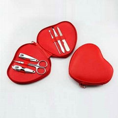 XINYANMEI Supply Heart Shape 6PCS Manicure Set