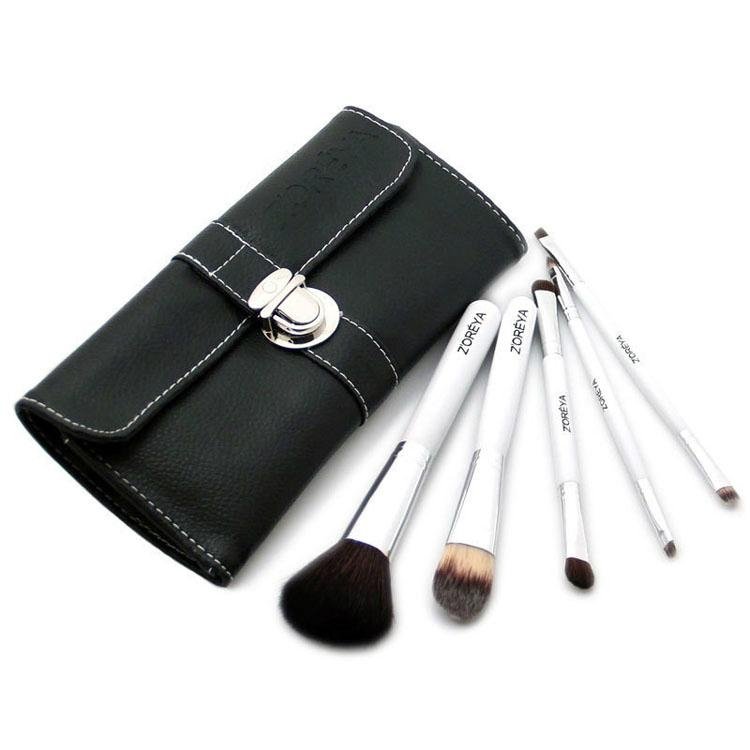 Factory OEM Portable 5 Pieces Of Equipment Wool High-grade Cosmetic Brush Sets 2