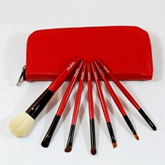 Manufacturers Beginners apply tools 7 pcs Wooden/Plastic handle makeup brush