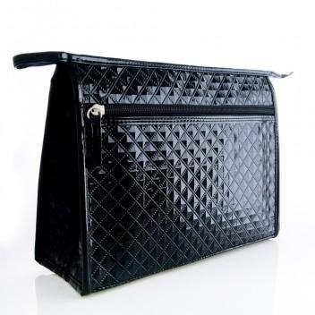 XINYANMEI Supply elegant  luxurious Diamond pattern Plaid pvc cosmetic bag 