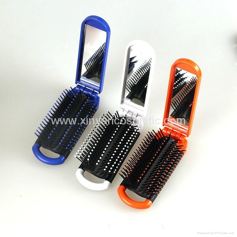 hot sale cute Hair Comb Cosmetic comb  Gift comb mirror set