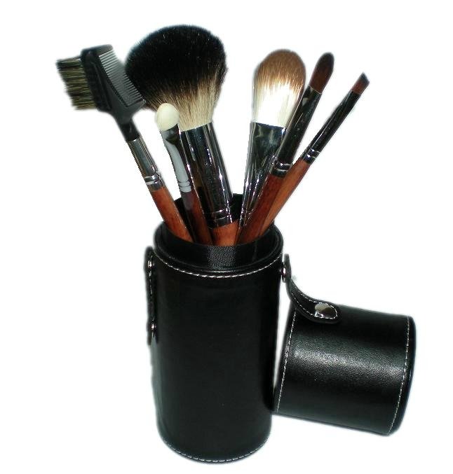 黑色7支12支圓筒化妝套刷makeup brush 美容化妝工具