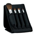 fashion black folding bag 4PCS brush set gift 1