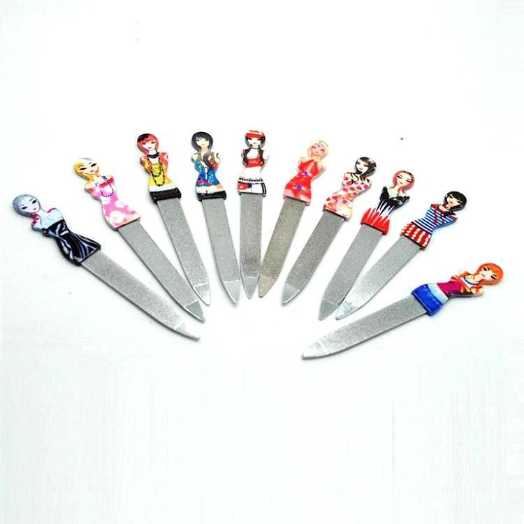 Fashionable and lovely cartoon nail file, nail file stainless steel