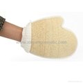 Cotton Hand Type Wearable Two-sided Bathing Gloves Bath Tool
