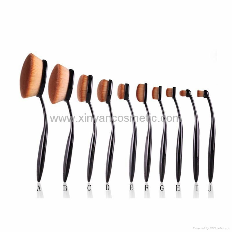2016 New Pattern Oval 10 Toothbrush Type Cosmetic Brush Suit 2