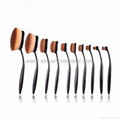 2016 New Pattern Oval 10 Toothbrush Type Cosmetic Brush Suit