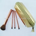 Manufactor OEM Gold 5 Pack Match Same Color Brush pack Makeup Brush Set