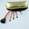 Manufactor OEM Gold 5 Pack Match Same Color Brush pack Makeup Brush Set