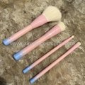 Manufactor OEM Animal Hair Pink Three-dimensional Head Four Sets Of Brush