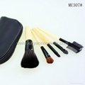 Factory OEM Portable 5 Pieces Of Equipment Wool High-grade Cosmetic Brush Sets 6