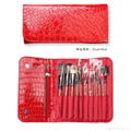 Manufactury Supply Travel Cosmetic Brush Set -10pcs Can OEM/ODM