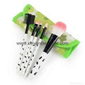 Factory OEM Portable 5 Pieces Of Equipment Wool High-grade Cosmetic Brush Sets 11