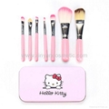 厂家新妍美化妆刷供应hello Kitty 7PCS 铁盒化妆刷 美容美妆工具 1