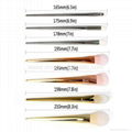 Manufactor OEM Golden Long Handle 6 Top Grade Cosmetic Brush Set 3