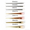 Manufactor OEM Golden Long Handle 6 Top Grade Cosmetic Brush Set