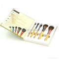 Portable Colorful Five Brush Set Bamboo Handle Short Rod Makeup Brush Sets