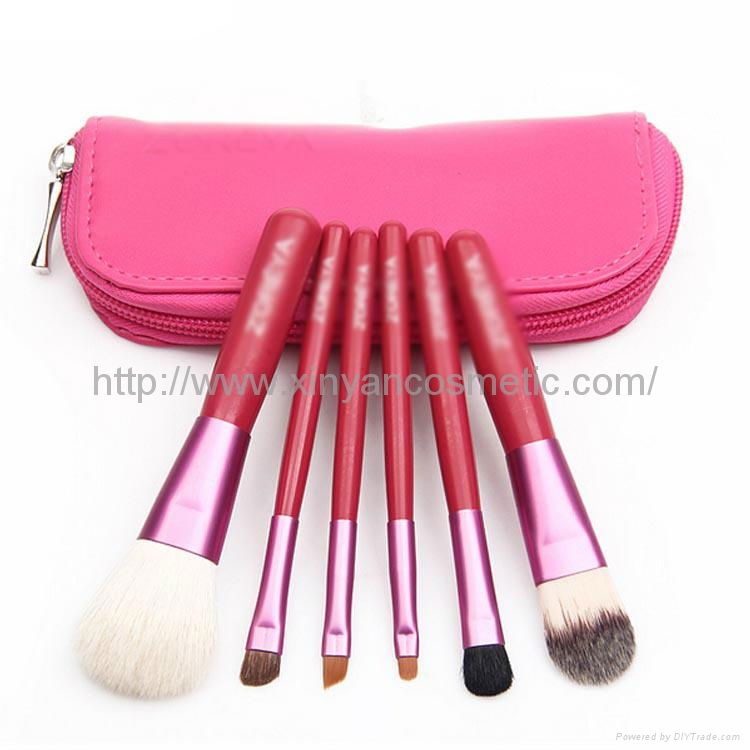 Manufacturer OEM Portable 6 cosmetic brush package set Gift multifunctional sets