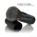 Factory OEM soft shrink type portable multifunction cosmetic brush With a lid