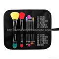 Manufacturer OEM 6 Double head portable color cosmetic brush set 3