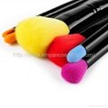 Manufacturer OEM 6 Double head portable color cosmetic brush set 2