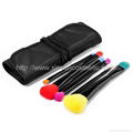 Manufacturer OEM 6 Double head portable color cosmetic brush set 4