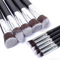 Manufacturers supply 10 wooden handle brush Beauty makeup tool 3