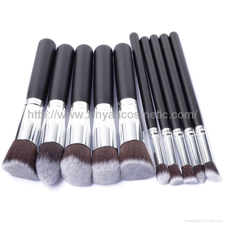 Manufacturers supply 10 wooden handle brush Beauty makeup tool