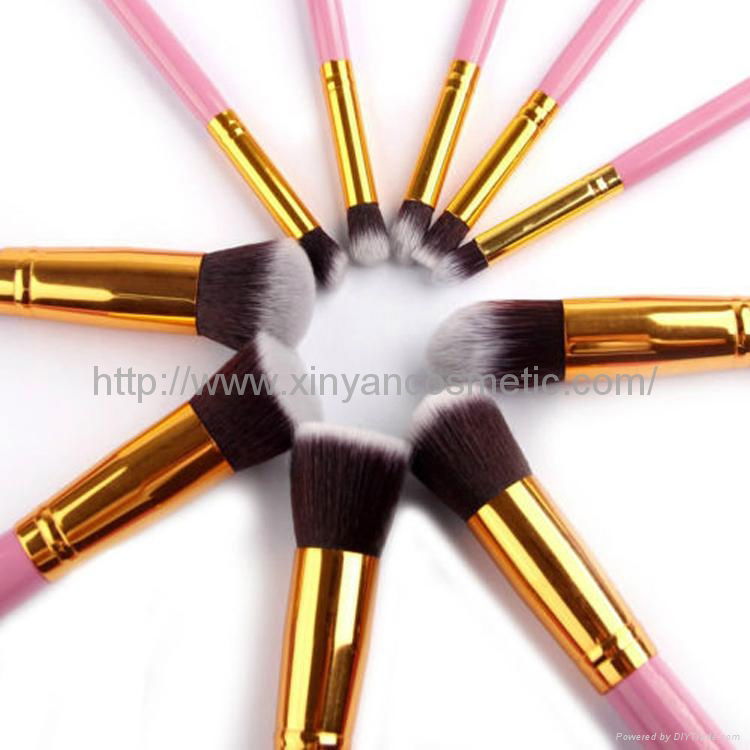 Manufacturers supply 10 wooden handle brush Beauty makeup tool 5