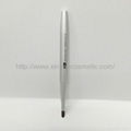 Manufacturer supply Portable money Metallic silver Retractable Lip Brush Makeup  2