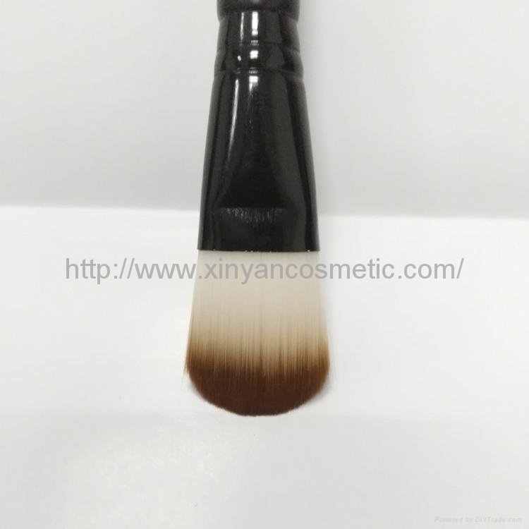 厂家供应黑色双头面膜刷洁面刷美容刷 多功能化妆扫 makeup brush 3