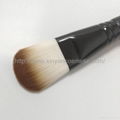 厂家供应黑色双头面膜刷洁面刷美容刷 多功能化妆扫 makeup brush