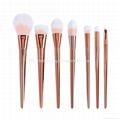 Manufactor OEM Golden Long Handle 6 Top Grade Cosmetic Brush Set 1