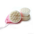 Manufacturer supply Wooden / bamboo / plastic handle Comma cleansing brush