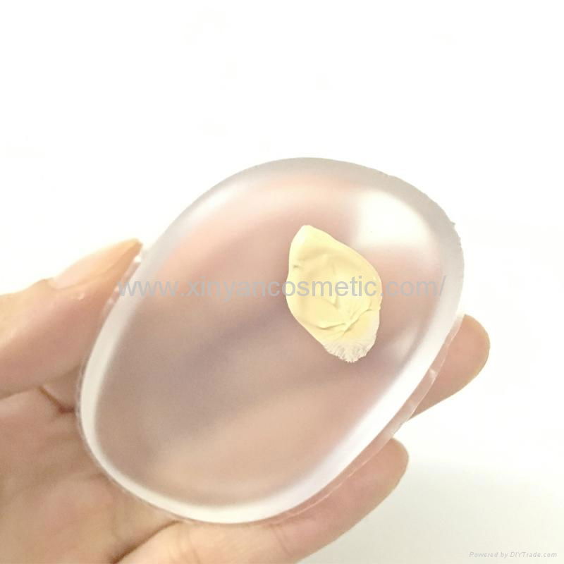 Manufacturer supply transparent Silica gel Puff Easy to clean Liquid Foundation 4